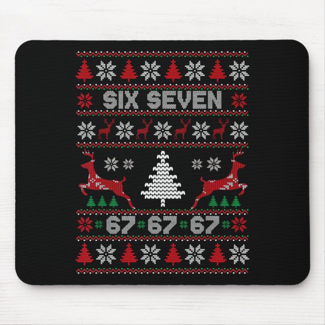 6 7 Meme Ugly Christmas Sweater 67 Six Seven Funny Musmatta (Framsidan)