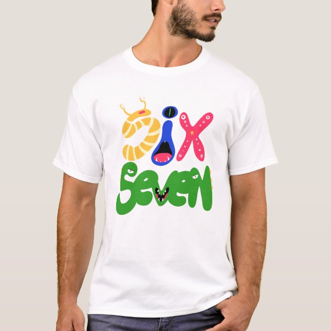 6 7 Monster T Shirt (Framsida)