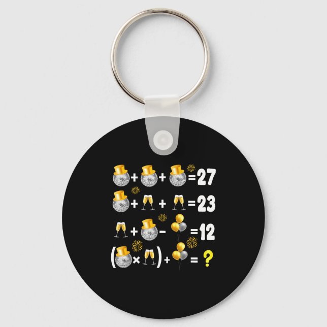 6-7 New Year 2026 New Years Eve Party Supplies Mat Nyckelring (Framsida)