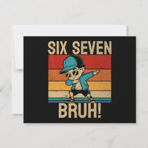 6 7 Nummer Dabbar Sex Sju Bruh Inbjudningar