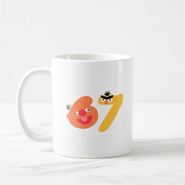 6-7 nummerdockor kaffemugg (Vänster)