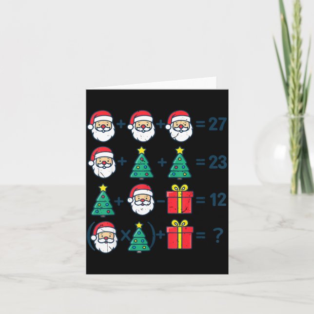 6 7 Order Operation Christmas Math Professor Costu Kort (Framsida)