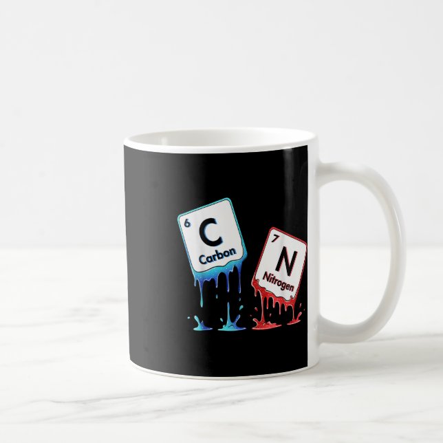 6 7 Periodic Table Meme Science Chemistry6 7 Perio Kaffemugg (Höger)