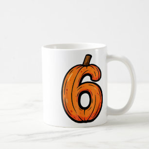 6 7 Pumpa Rolig Sex Sju Meme Halloween Kostym Kaffemugg