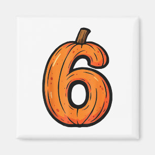 6 7 Pumpa Rolig Sex Sju Meme Halloween Kostym Magnet