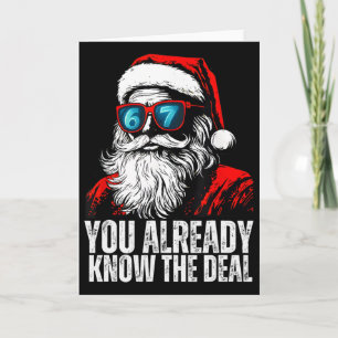 6 7 Santa ansikte Sex Sju Meme Rolig 67 Jul F Kort