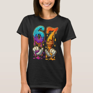 6 7 Sex Sju Baseball Drip Gen Z Alpha Meme Slang T Shirt