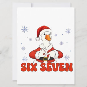 6 7 Sex Sju Hand Gen Z Alpha Gås Jul Inbjudningar