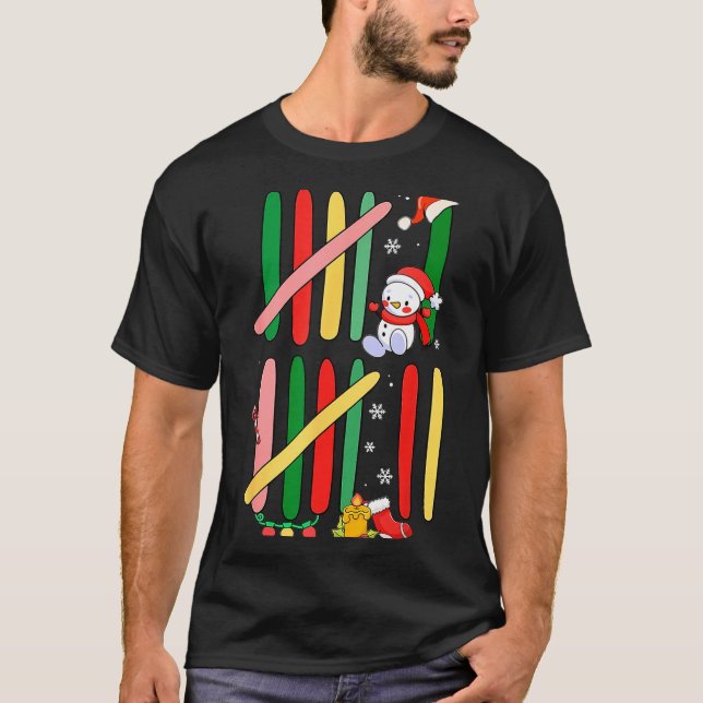 6 7 Six Seven 67 Meme Tally Marks Counting Christm T Shirt (Framsida)