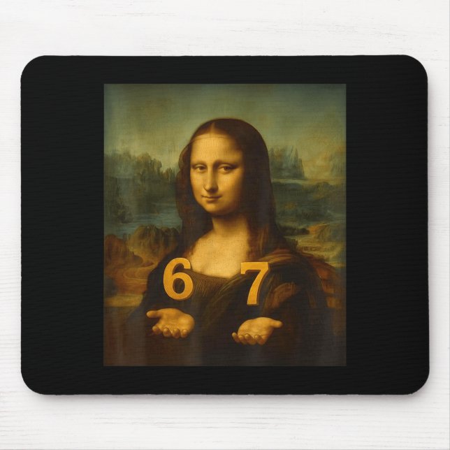 6 7 Six Seven Meme 67 Funny Mona Lisa Gen Z Alpha  Musmatta (Framsidan)