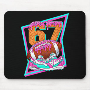 6 7 Six Seven Meme Amerikansk Fotboll Drip Nummer Musmatta