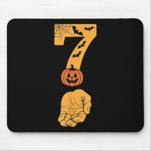6 7 Six Seven Meme Med Hand Spindelnät Halloween  Musmatta
