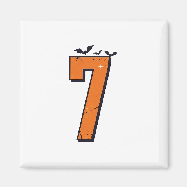 6 7 Six Seven Meme Par Halloween Kostym Magnet (Framsidan)