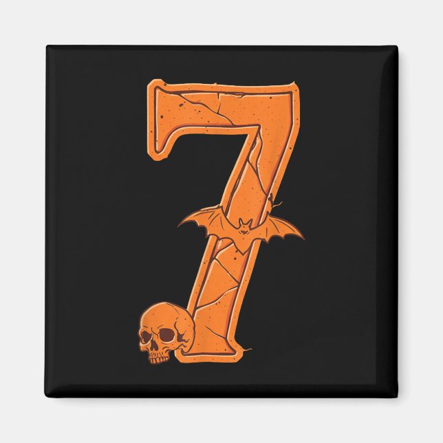 6 7 Six Seven Meme Par Halloween Kostym Magnet (Framsidan)