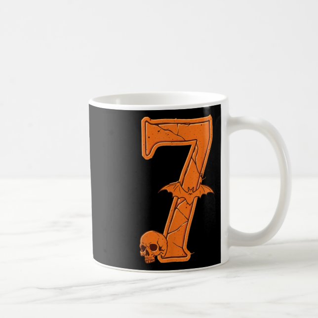 6 7 Six Seven Meme Par Halloween Kostym Matchande Kaffemugg (Höger)