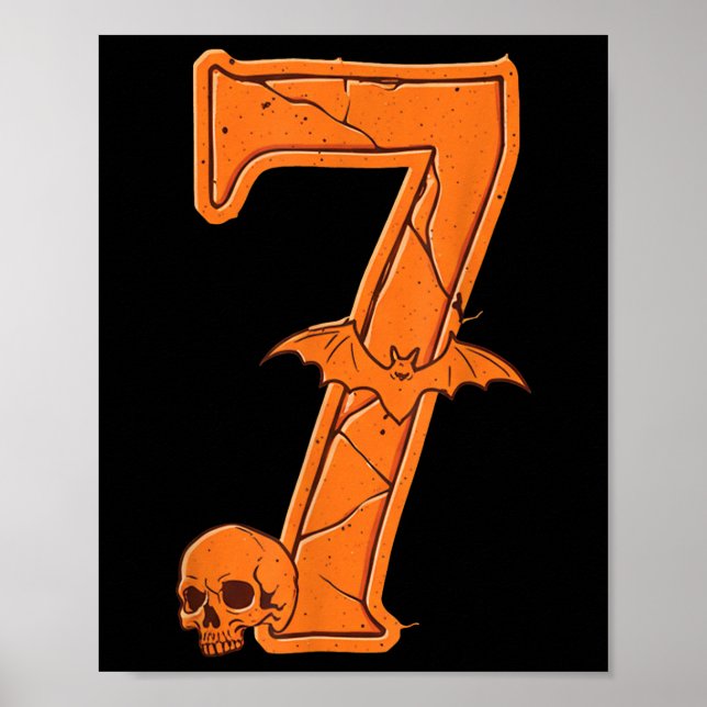 6 7 Six Seven Meme Par Halloween Kostym Poster (Framsidan)