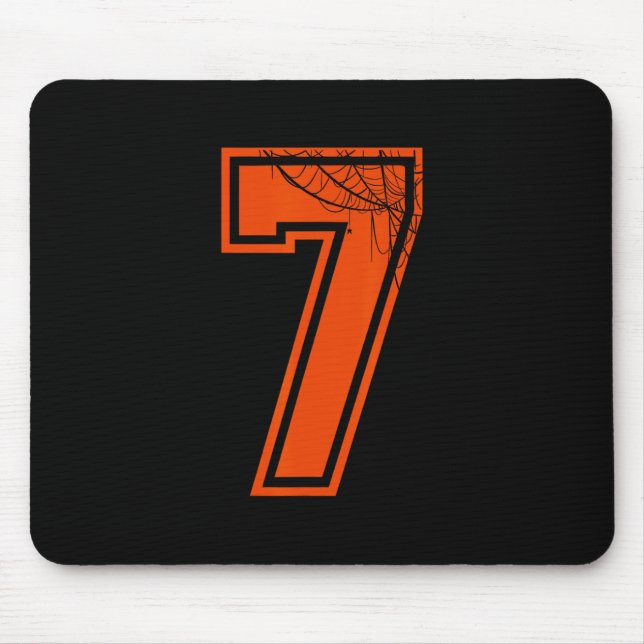 6 7 Spindelnät Funny Halloween Costume Tee Musmatta (Framsidan)