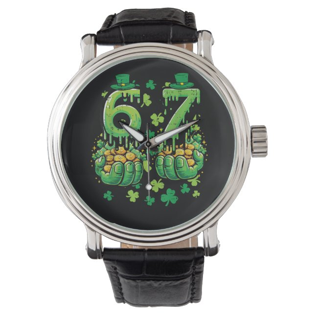 6 7 St Patricks Day Armbandsur (Framsida)