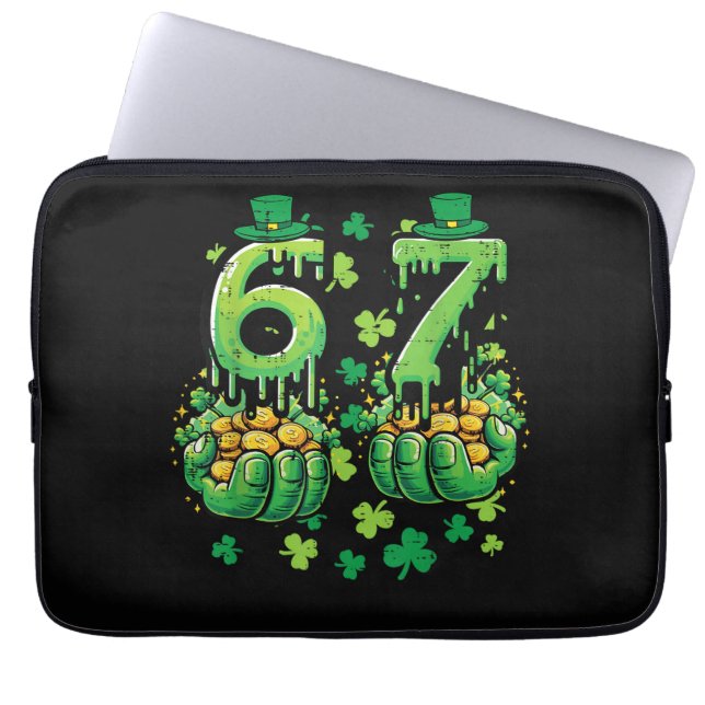 6 7 St Patricks Day Laptop Fodral (Framsidan)