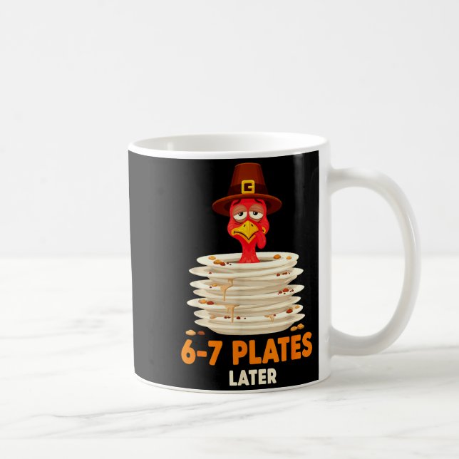 6-7 Tallrikar Senare 67 Meme Tacksgivingsturkey Da Kaffemugg (Höger)