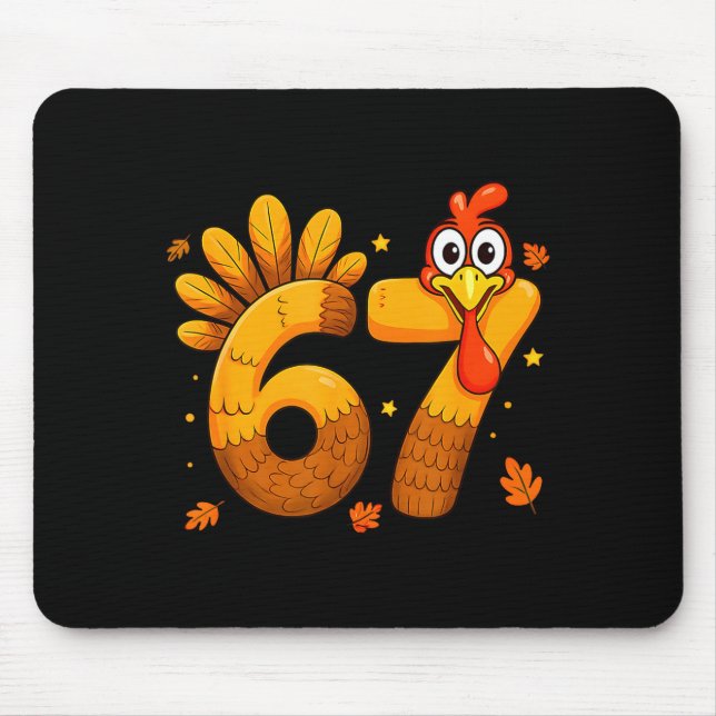 6 7 Thanksgiving Funny Turkey Six Seven Men Women  Musmatta (Framsidan)
