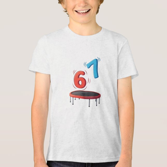 6 7 Trampoline T Shirt (Framsida)