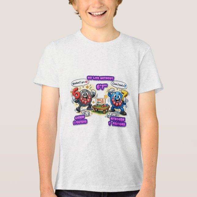 6’7” Viktiga för överlevnad Kemia element T Shirt (Framsida)