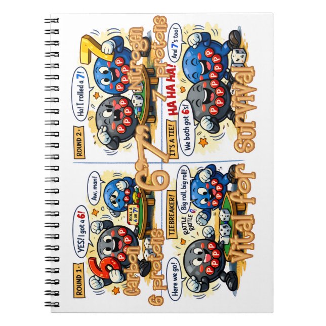 6’7” Viktiga för överlevnad Kemiska element Anteckningsbok (Framsidan)