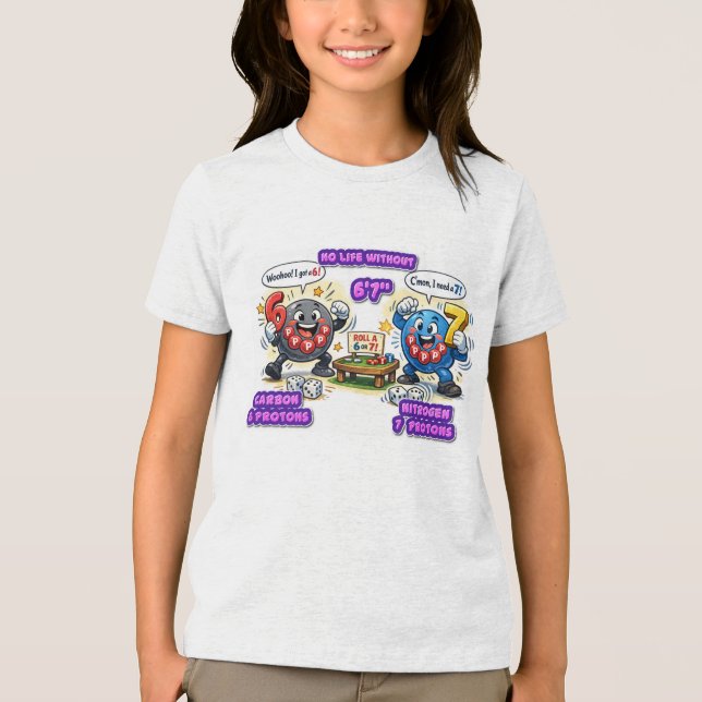 6’7” Viktiga för överlevnad Kemiska element T Shirt (Framsida)