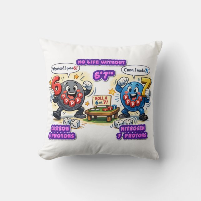 6’7” Vital for Survival Chemistry Elements   Kudde (Framsida)