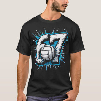 6 7 Volleyboll Meme Kraft Sport Humor T Shirt