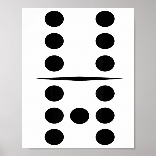 6 And 7 Domino Tile Funny Group 67 Dominos Costume Poster (Framsidan)