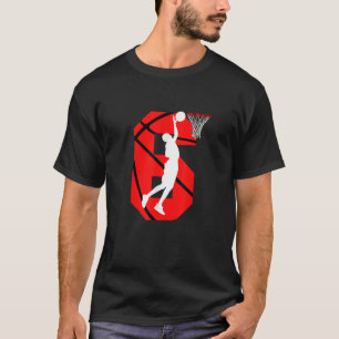 6 år gammal 6e Birthday Boy Basketball älskare T Shirt