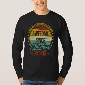 6 år gammal Fantastisk sedan september 2016 6e T Shirt