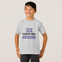 6-årig Birthday Shirt