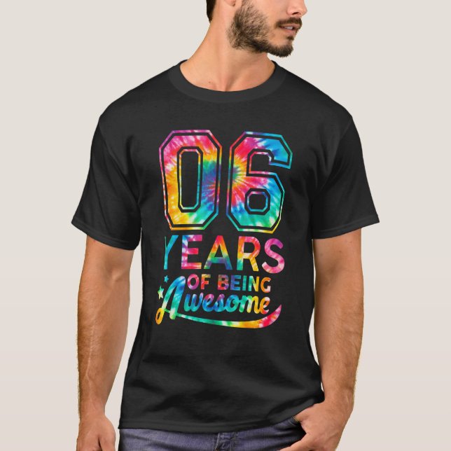 6-årig flicka för 6e-födelsedagen 2017 t shirt (Framsida)