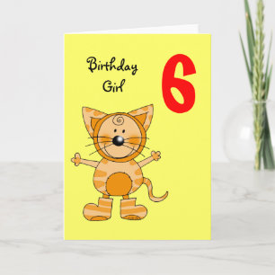 6-årig flicka kort