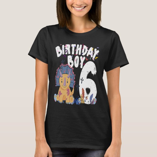 6-årig födelsedag t shirt (Framsida)