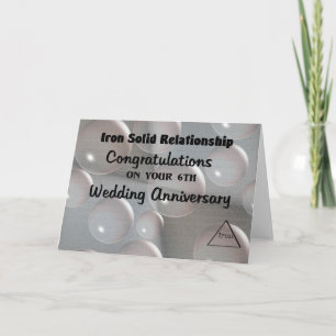 6 års bröllopsdag kort