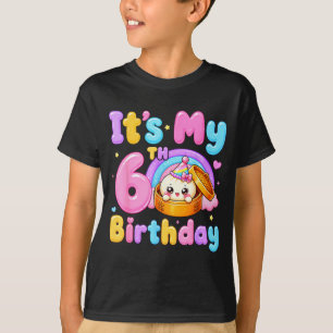 6-års födelsedagsflicka kawaii dumpling anime föde t shirt