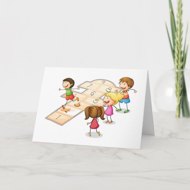 **6 ÅRS GAMLA BARNS BIRTHDAY** KORT (Framsida)