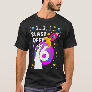 6 års gammal astronaut-avbrottet från Rymden 6e Bi T Shirt