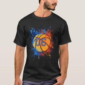 6 års gammal basketbollgåva från 6e till pojkar t shirt