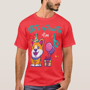 6 års gammal Corgi Hund älskare 6e-födelsedagsdag T Shirt