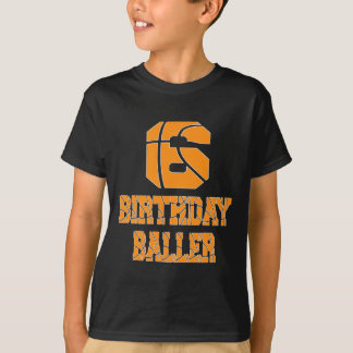 6-årsdag Födelsedags Pojke 6 År Gammal Skelett Tem T Shirt