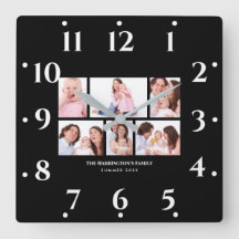 6 avsnitt Anpassningsbar Foto Simple Elegant Black
