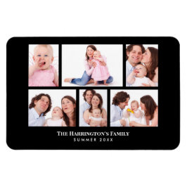 6 avsnitt Anpassningsbar Photo Black Ramar Magnet