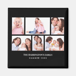 6 avsnitt Anpassningsbar Photo Black Ramar Magnet