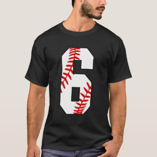 6 Baseball Mamma 6e Player Jersey 6 år T Shirt