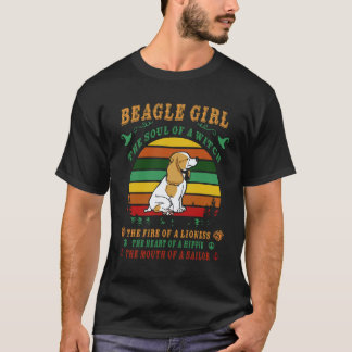 6 Beagle Flicka - själen - Elden - Hjärtat - T Shirt